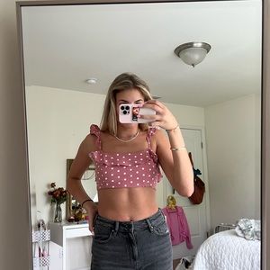 NASTY GAL PINK CROP TOP